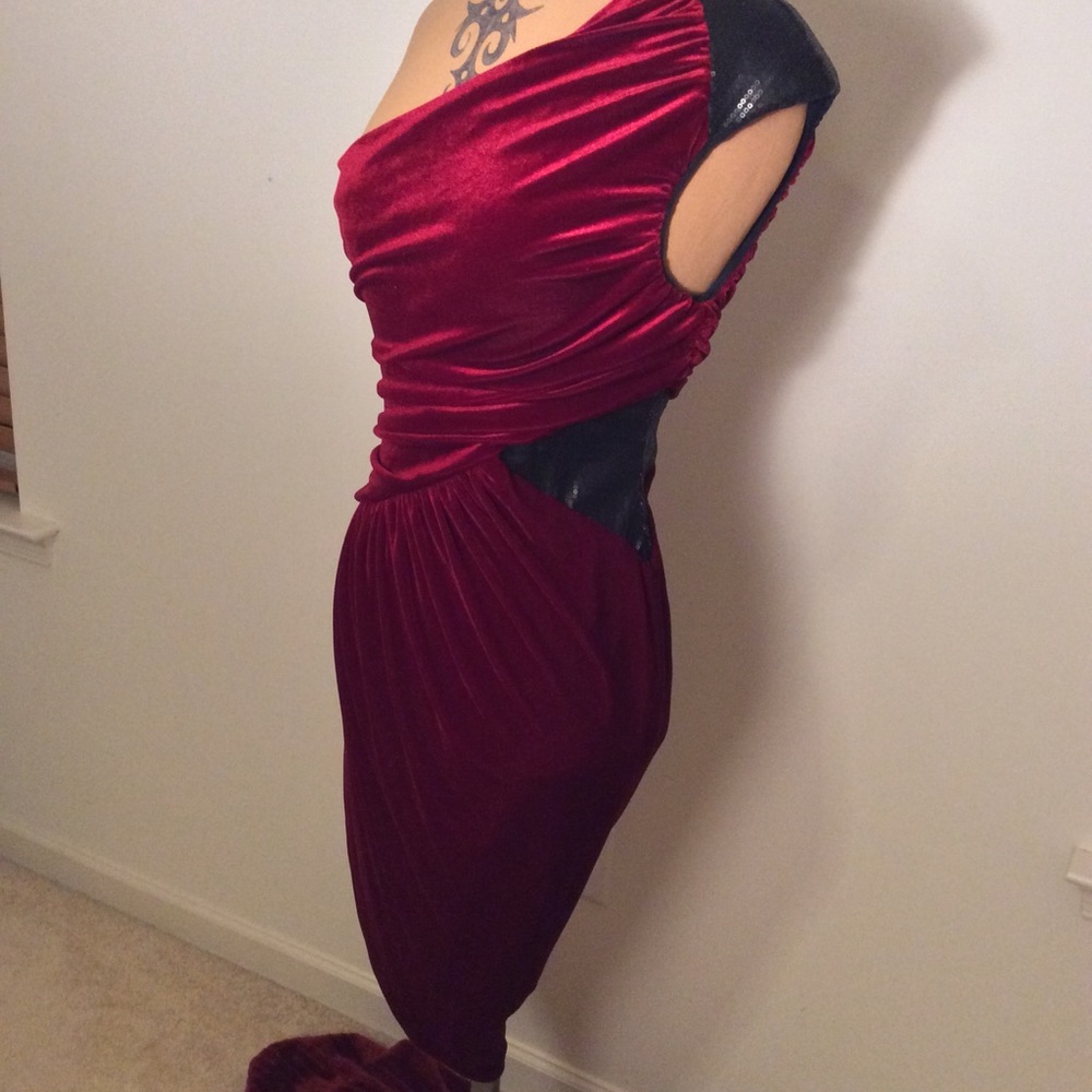 Bebe Velvet Cocktail Dress